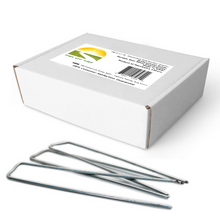 將圖片載入圖庫檢視器 Best landscape staples Soaker Hose Stakes Shape Your Scape Galvanized Anti-Rust Landscape Staples, 6 inch 11-Gauge, For Decorations, Installing Sod, Weed Barrier Fabric, Soaker Hoses, Drip Irrigation - Marshall's eStore