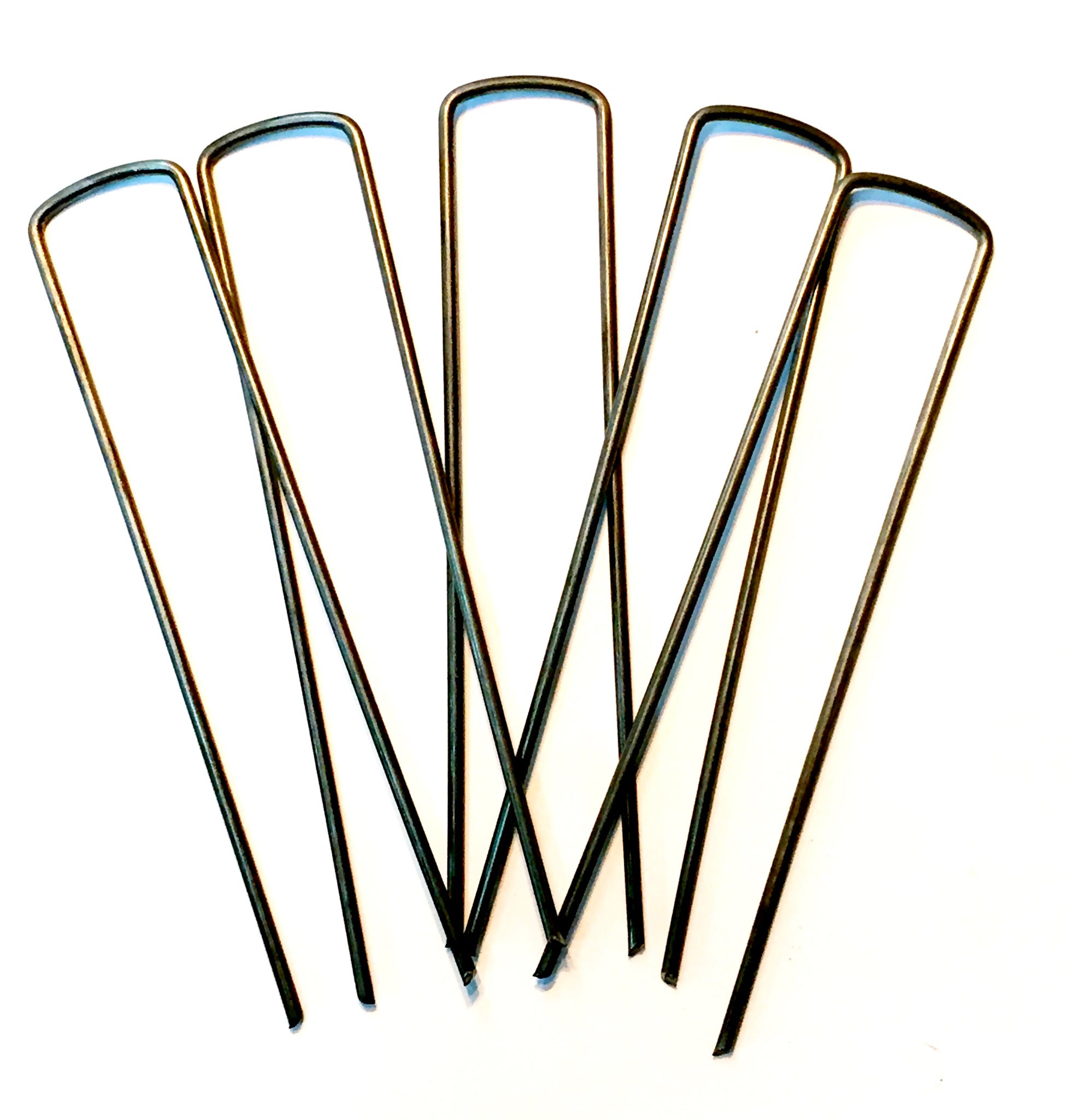 500 Commercial 6in 11ga Landscape Stakes, Weed Barrier Fabric Pins